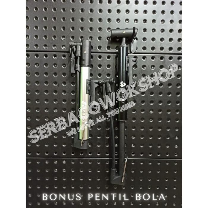 Toseki Pompa Sepeda Aloy Portable Mini Bicycle Pressure Gauge 120 Psi