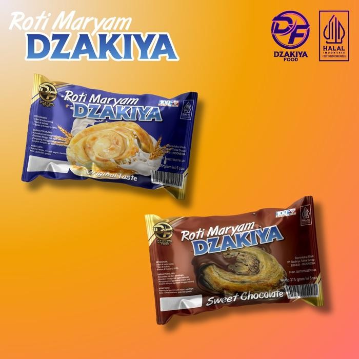 

New [Paket 2 Pack] Roti Maryam ORIGINAL dan COKELAT PREMIUM Isi 5 Frozen Food