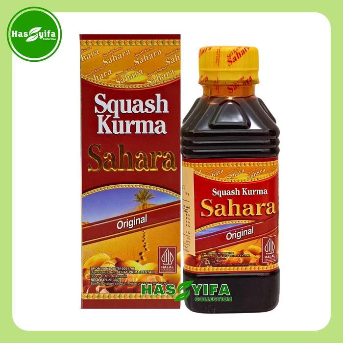 

New Squash Sahara Sari Kurma Rasa Original Kemasan Baru Botol Fruity Alami