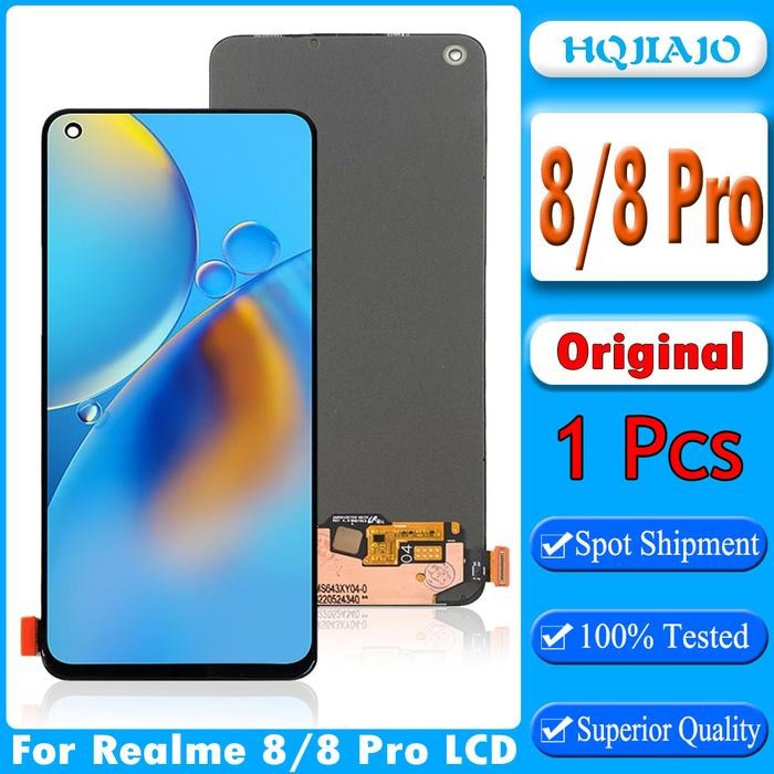 6.6inch Original For OPPO Realme 8 4G LCD RMX3085 Display Touch Scre