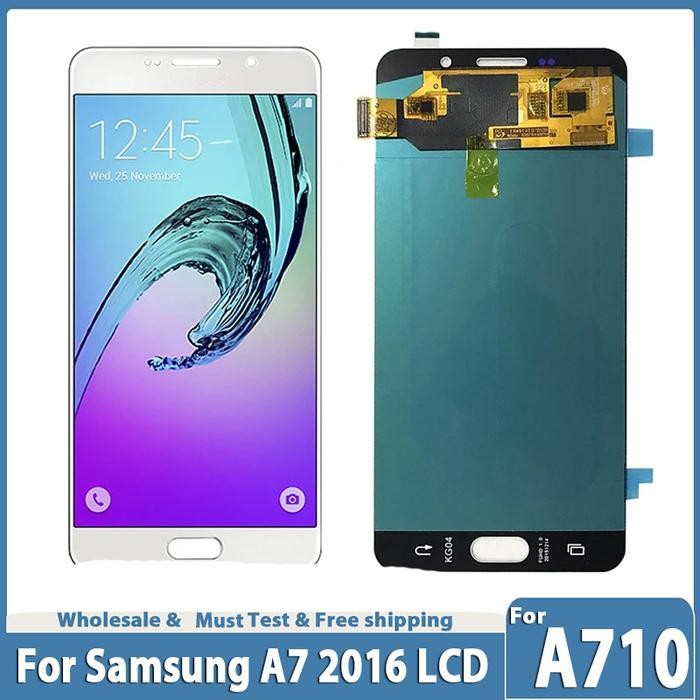 AMOLED For A710 LCD For Samsung A7 2016 A710 Display Touch Screen