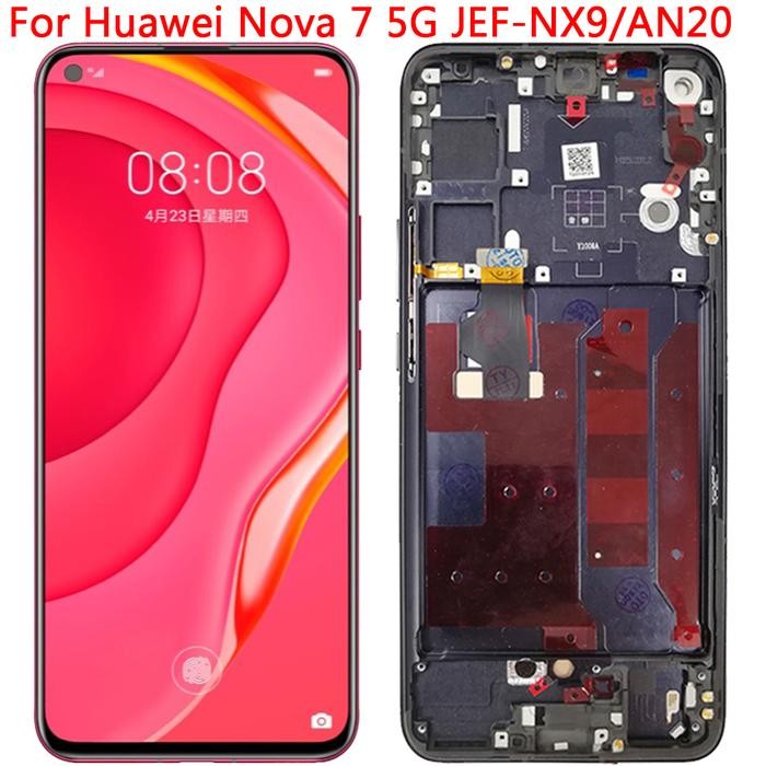 New For Huawei Nova 7 5G LCD Screen Display With Frame 6.53inch Huaw - lcd