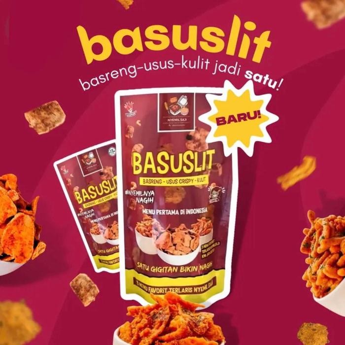 

New BASUSLIT 100 GRAM Basreng Usus Kulit