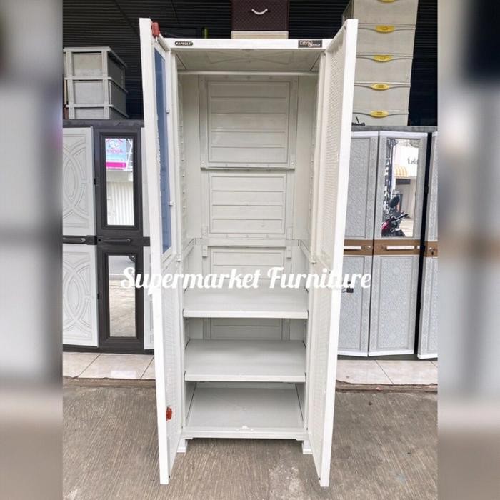 Lemari Plastik Napolly Cabro G88-Crk Putih Mawar