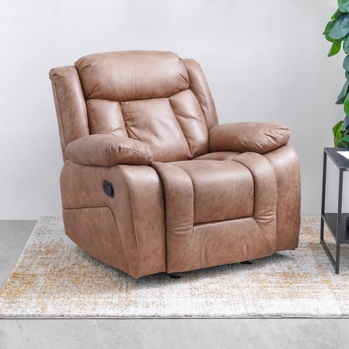 Informa - Norton Sofa Recliner Rocking 1 Dudukan - Cokelat