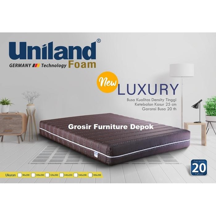 Mo Kasur Busa Uniland Luxury 120X200X25 - Free Bantal Guling