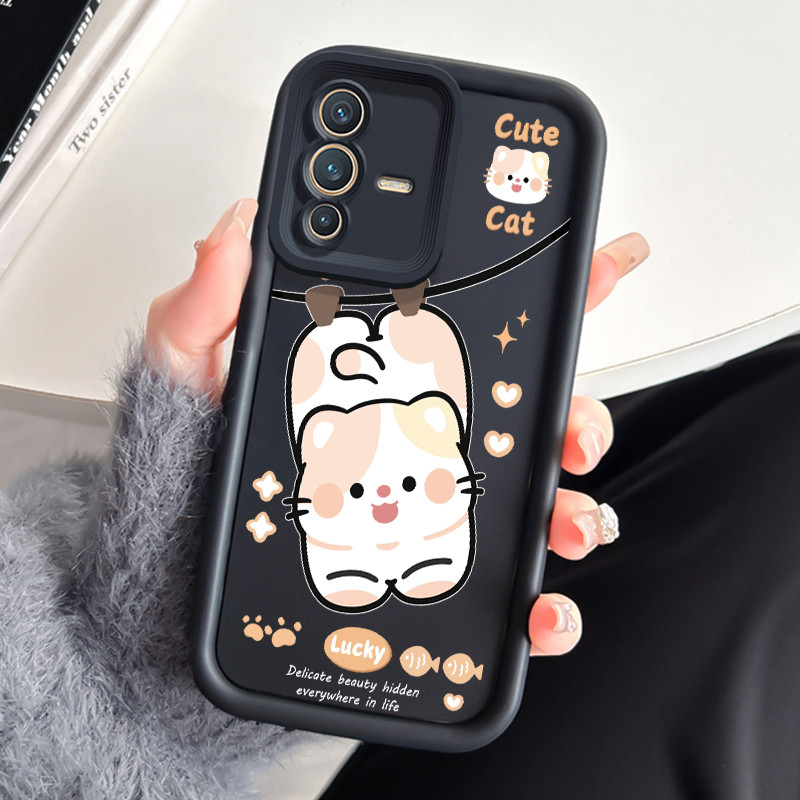 Casing Hp VIVO V23 5G V23i 5G V23E 4G V23E 5G Y75 4G Case Casing Menggantung Anjing Kasing HP Siliko