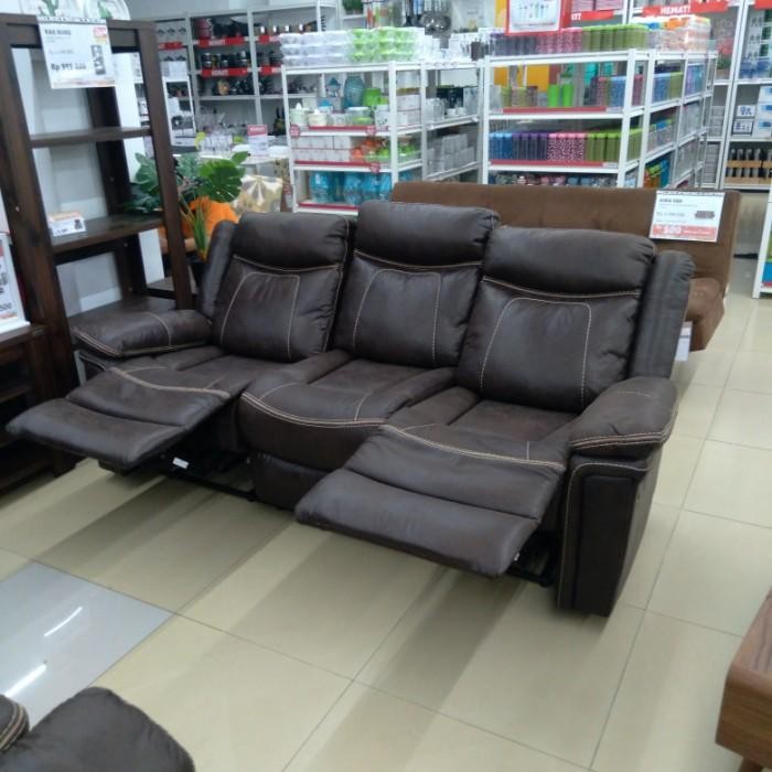 Sofa Informa 3 Seater Lancaster Cokelat Sofa Tamu Sofa Ruang Tamu