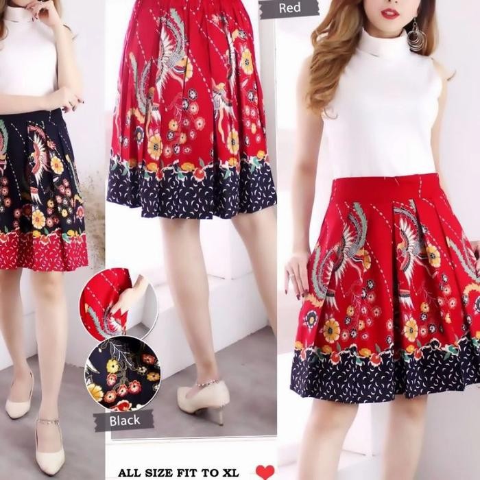 DISKON BAWAHAN BATIK ROK KLOK BATIK LILIT PENDEK READY STOCK