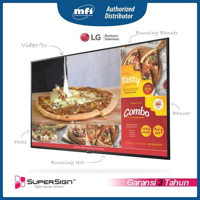 Digital Signage - Lg 55 Inch Tv Supersign 55Ut640S (Tv Iklan) Pasti Diskon