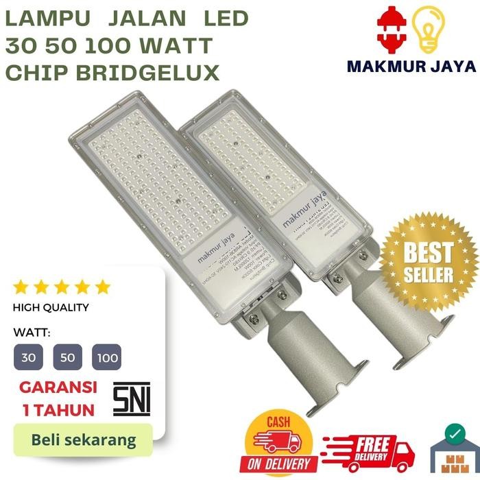 LAMPU JALAN PJU LED 30W 50W 100W WATT LAMPU JALAN LED GARANSI 1 TAHUN