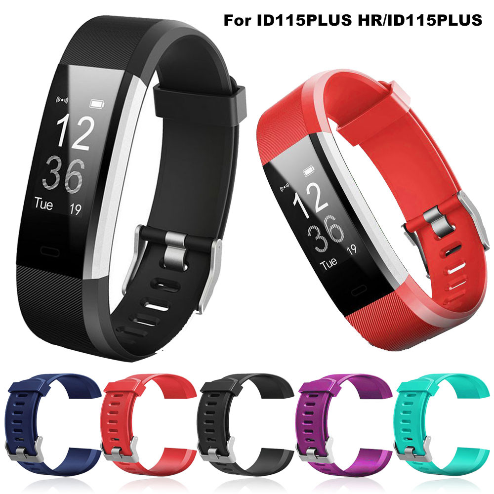 Silicone Watchband Strap For ID 115 Plus HR 115Plus HR PlusHR Smartwatch Replacement Bracelet Soft