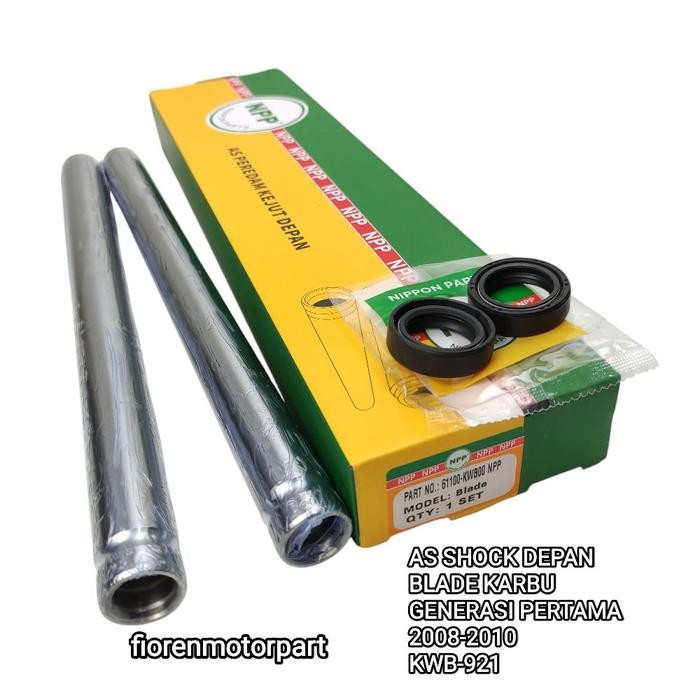 AS SHOCK DEPAN 1 PASANG + SEAL BLADE KARBU 110 OLD 2008-2010 GENERASI PERTAMA KWB 61100-KWB00 ORI