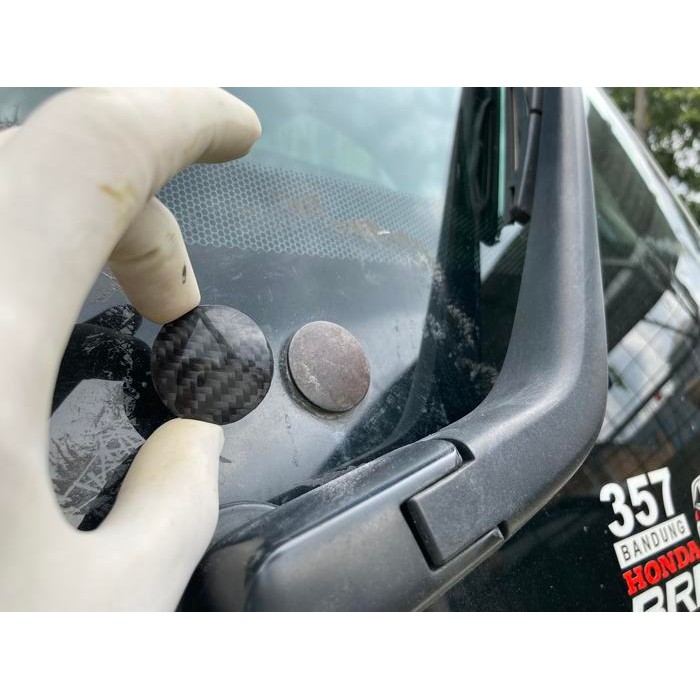 COVER BAUT KACA BELAKANG BRIO E/RS CARBON FIBER