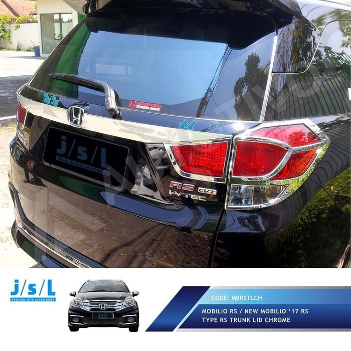 New Mobilio Trunk Lid Half Chrome JSL / List Bagasi Belakang