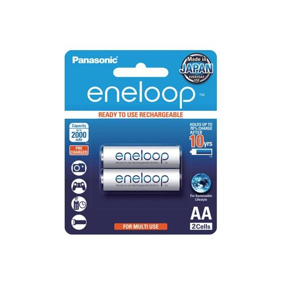 Baterai/ Batere Cas Ulang Rechargeable Battery Aa Eneloop 2000 Mah Ori