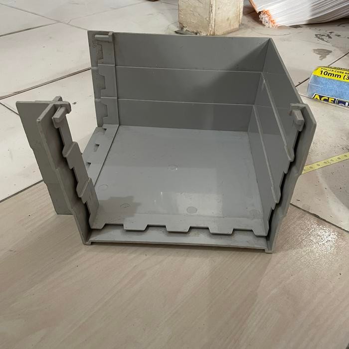 Keni talang kotak pvc / belokan talang kotak 8 INCH / Sambungan L