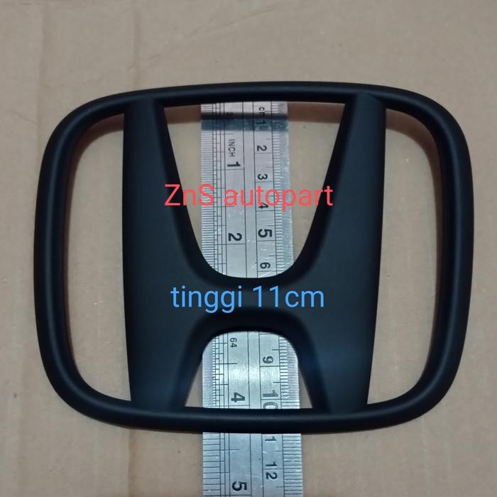 TERBARU LOGO EMBLEM GRIL HONDA BRIO MOBILIO JAZZ RS GRIL H110 HITAM ORIGINAL