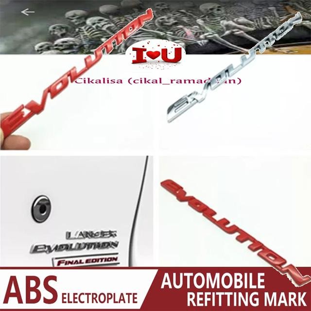 TERBARU EMBLEM EVOLUTION - MITSUBISHI EVOLUTION