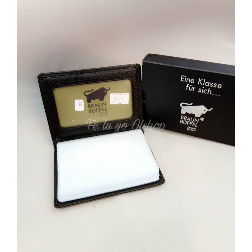 

Dompet Kulit Kartu /Card Holder Braun Bufell Import Uang