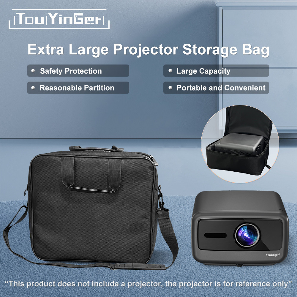 TouYinger Q12 series projector storage bag suitable for most large projectors multifunctional black