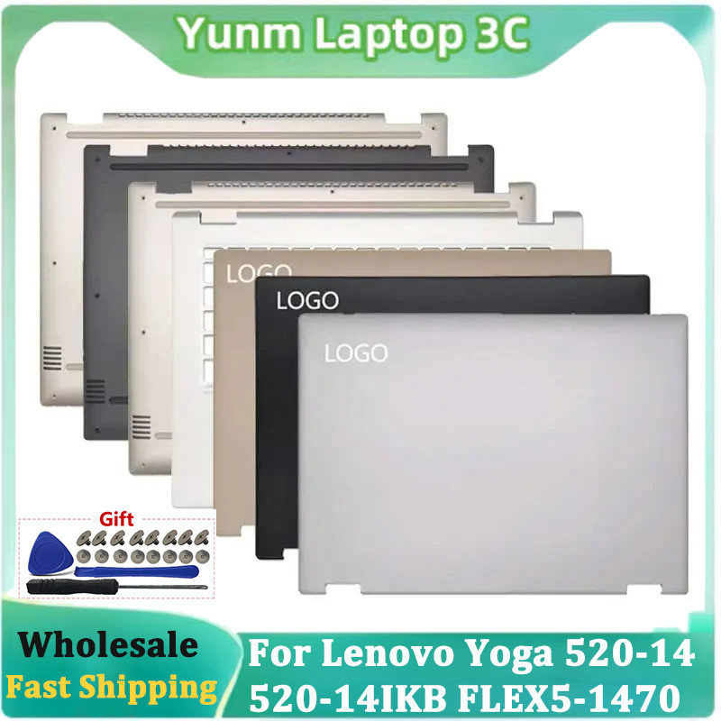 New For Lenovo Yoga 520-14 520-14IKB FLEX5-1470 Laptop Screen LCD Back Cover/Upper Palmrest/Bottom
