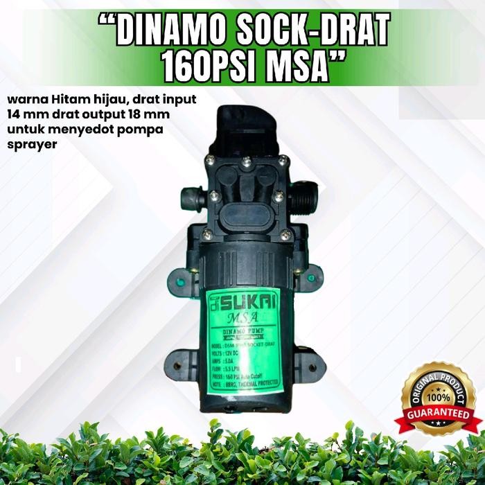 Dinamo Pompa Sock-Drat 160Psi Msa (Dinamo Sprayer Cuci Motor Mobil Ac Bergaransi)