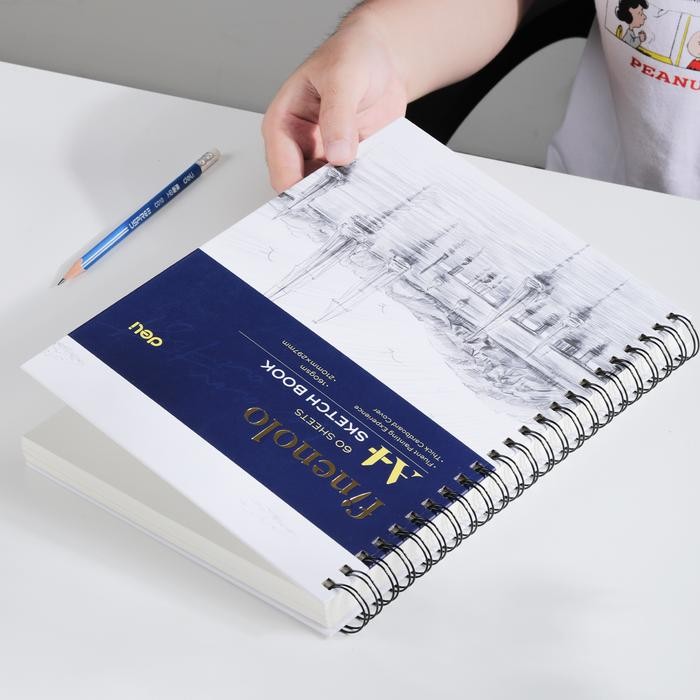 

Deli Sketch Book / Buku Gambar Sketsa A4 160Gsm 60 Lembar Ec27X