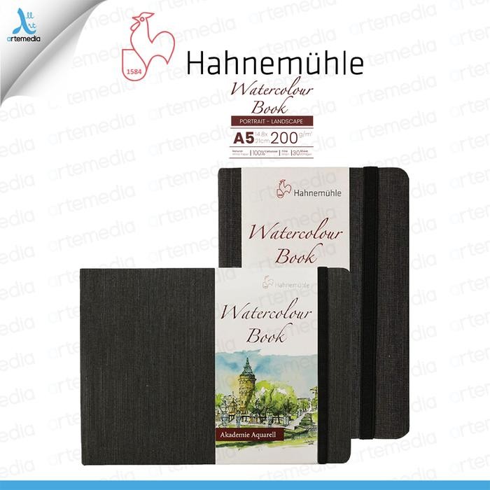 

Kertas Cat Air Hahnemuhle A5 Watercolor Paper Sketchbook