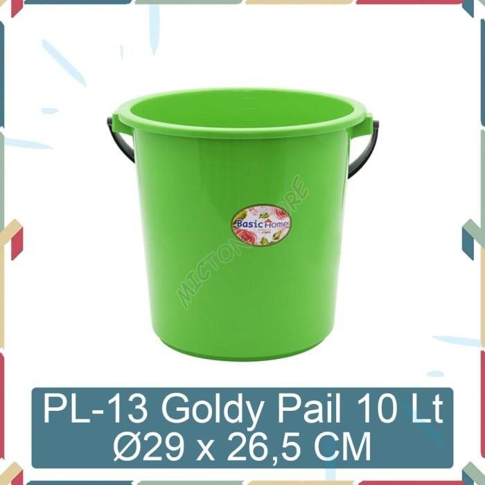 MICTON Basic Home PL-13 Gy Pail 10 Liter Ember Plastik 5 masih ready