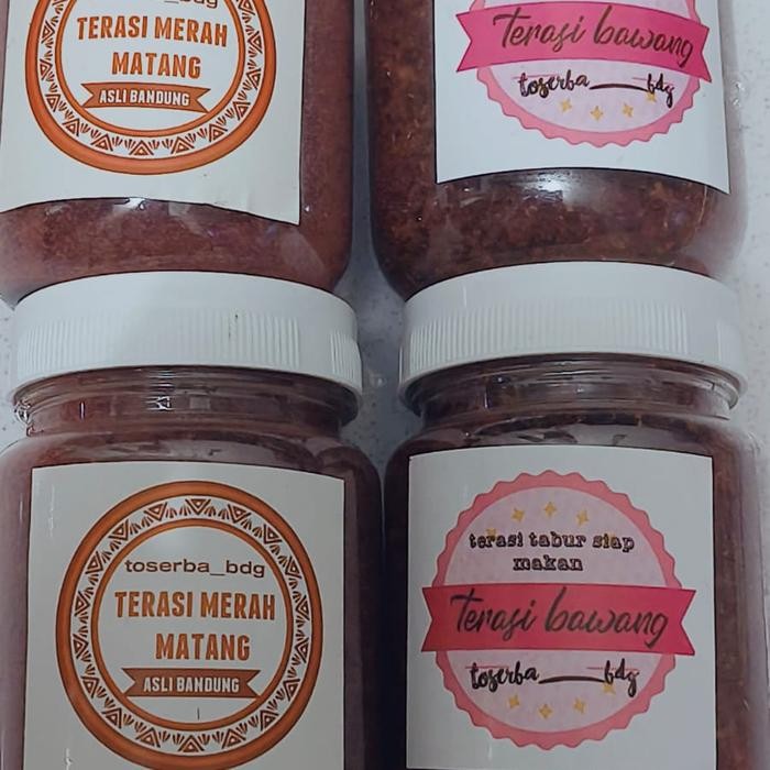 

paket terasi 4 pcs kemasan botol