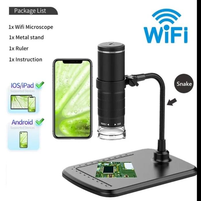 Microscope Digital 1600X 8 Led Zoom Endoscope Microskop Usb Endoskop Pasti Promo