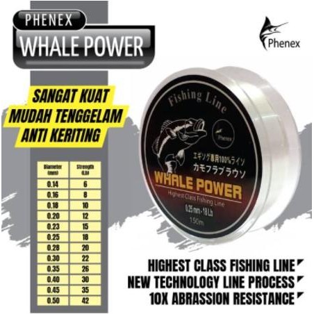 Senar Pancing Kuat Phenex WHALE POWER
