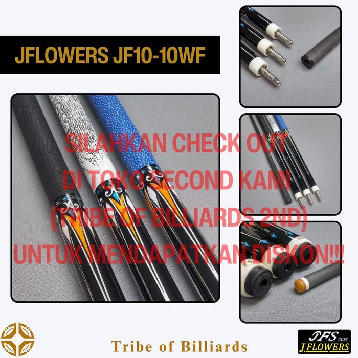 JFLOWERS - Stick Billiard - JF10-10WF (White/Putih)