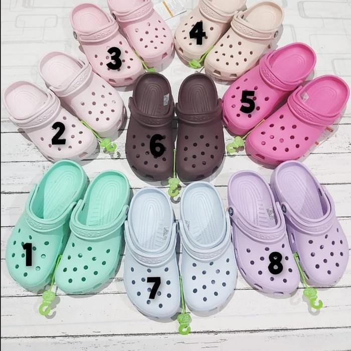 Terbaru Sandal Crocs Classic Clog Unisex Original Crocs Pria-Biru, 36