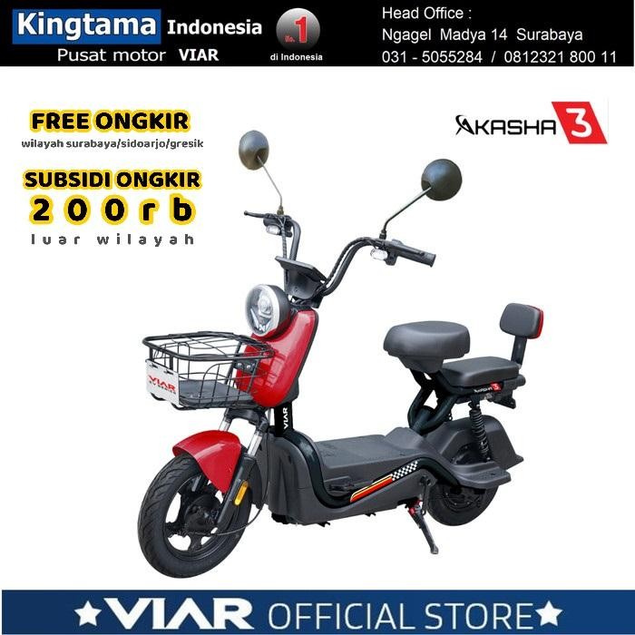 Sepeda Listrik VIAR AKASHA 1 - SURABAYA - ORIGINAL