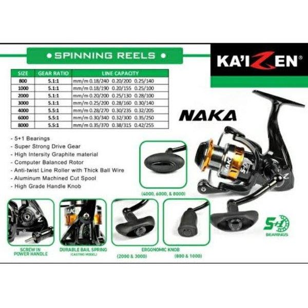 Jual reel kaizen naka 3000 power handel Diskon