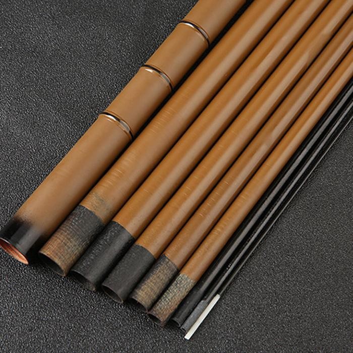 Joran Ultralight Tegek Ruas Pendek 40cm Tongkat Pancing Alat Pancing Tegek Kaku Joran Pancing Tegek