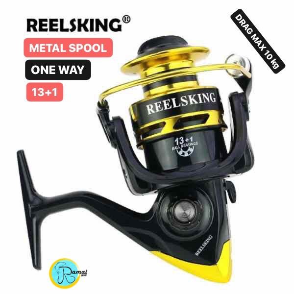 Reel Reelsking Amerika Reel SF 1000-7000 Spool Metal One Way 13+1BB