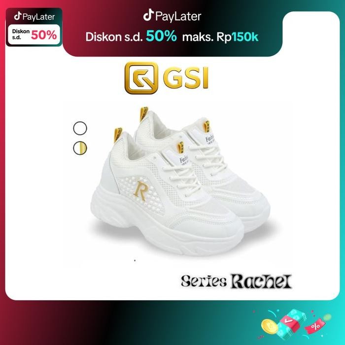 READY GSI Rachel Sepatu Sports Wanita Sneakers Kasual Outfit Cewek Jogging Import Terbaru Sport