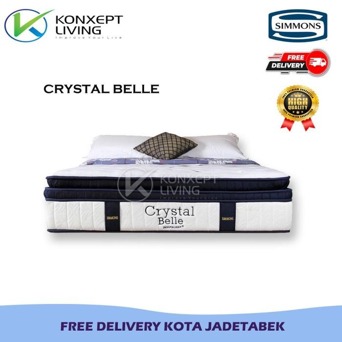 Kasur Simmons Crystal Belle Springbed - 90X200 Springbed (Hanya Kasur)