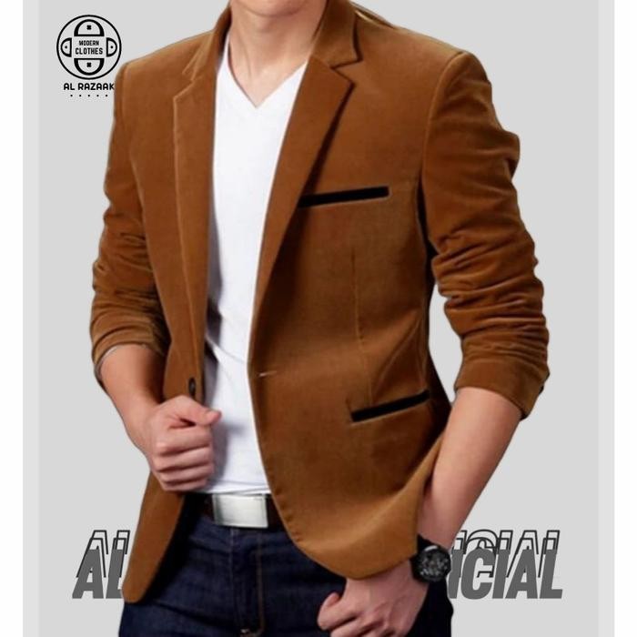 MODERN CLOTHES Jas Blazer Pria Formal Non Formal Slim Fit Nikahan