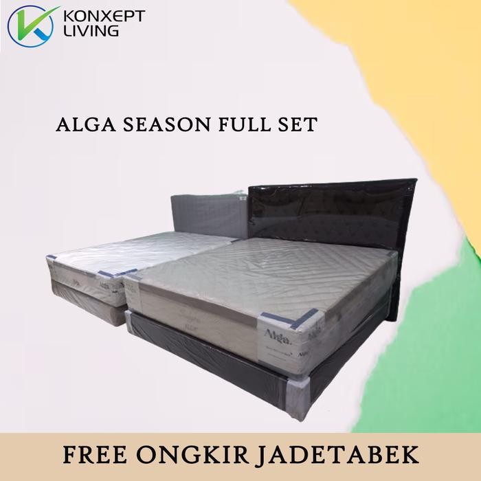 Alga Springbed Season Full Set - 160X200 Springbed