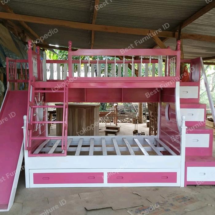Tempat Tidur Tingkat Anak Perosotan