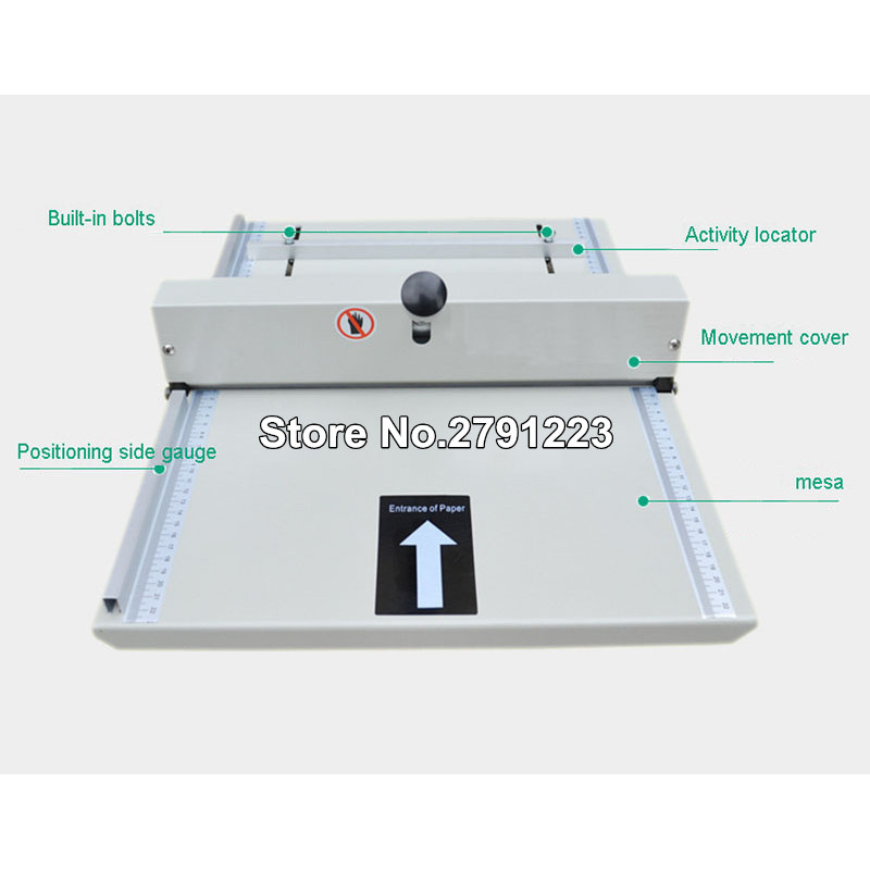 

350 Creasing Machine 35cm Business Card Photo Greeting Card Folding Machine Manual Paper Creasing
