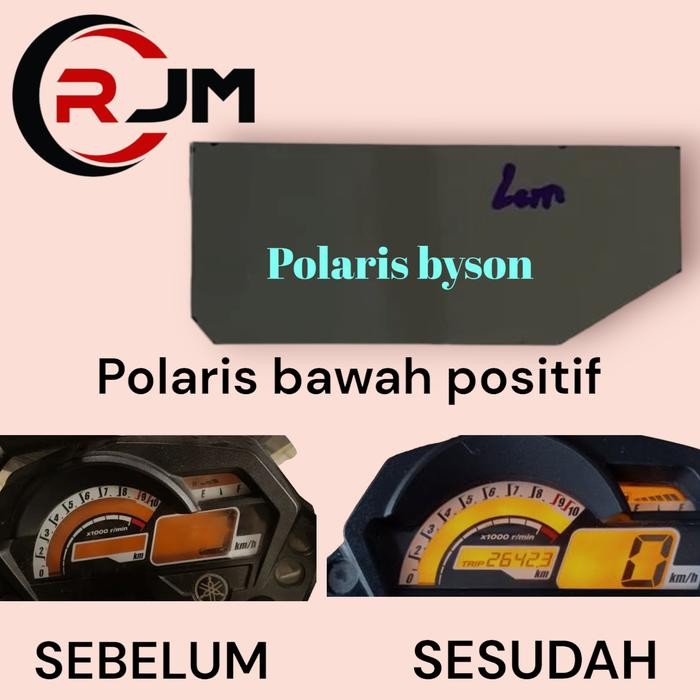 POLARIS BAWAH BYSON POLARIZER BYSON BAWAH POSITIF DISPLAY masih ready