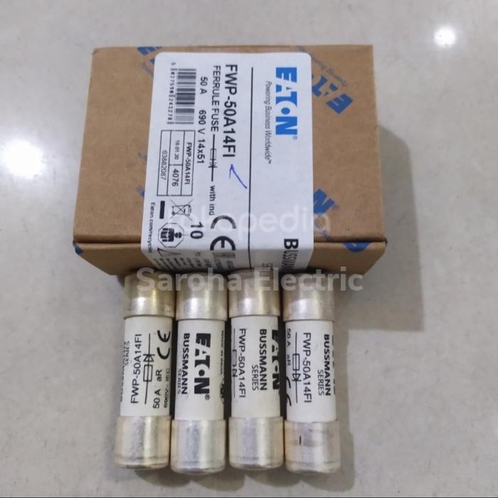 Promo Fuse Bussmann Fwp-50A14Fi 50A 690\700Vac Fuse Protistor 14X15 50A 690V