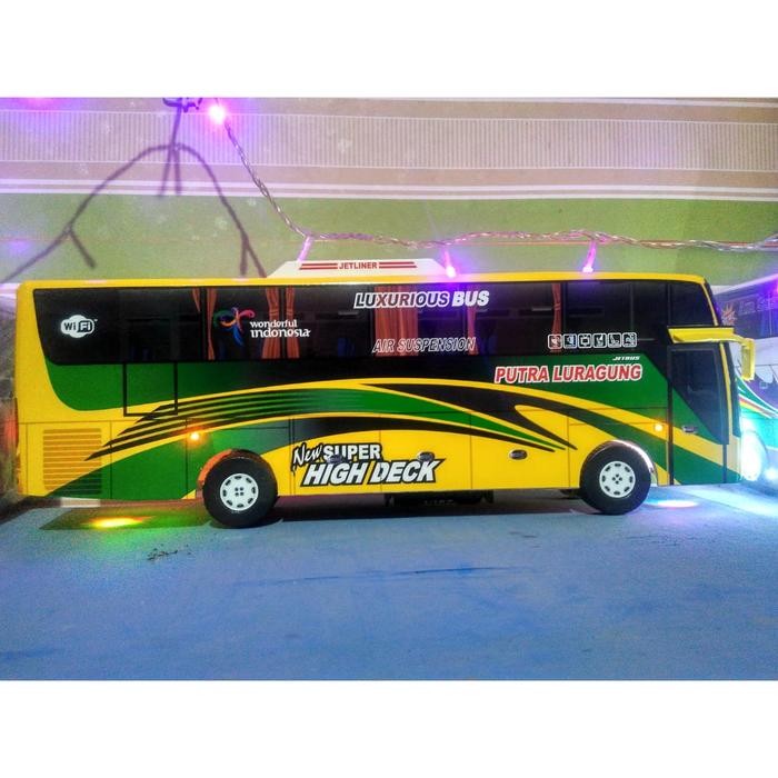 Ready- Miniatur Bus Bis Luragung Lampu