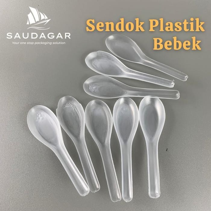 

Sendok bebek plastik bening