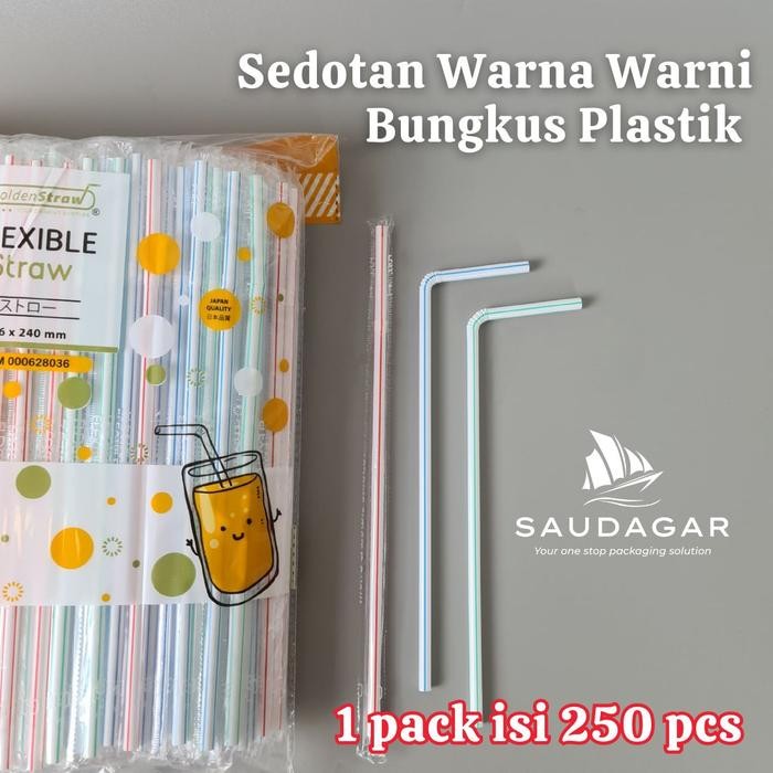 

Sedotan plastik hienis / steril, bubble / boba / flexibel / stirer